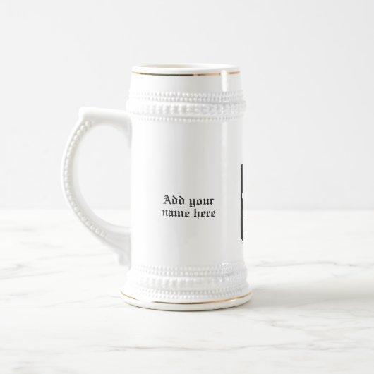 Eine Tasse mit Ihrem besitzen sehr Wappen (Links)