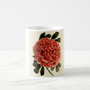 Eine Tasse mit schöner lesender Blume.