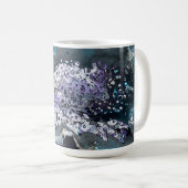 Eine Tasse mit Schwarz-Blau-Originalkunstwerken (VorderseiteRechts)