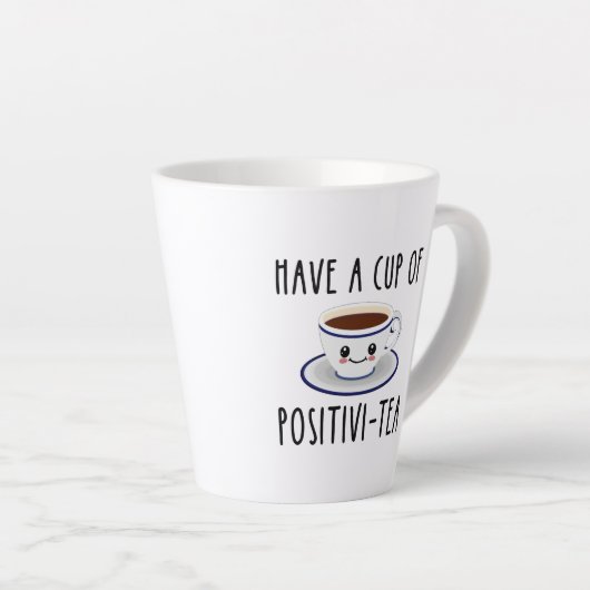 eine Tasse Positivi-Tee haben (Rechte Ecke)