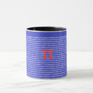 Eine Tasse PUs (π) groß für Mathe Geek in Ihrem