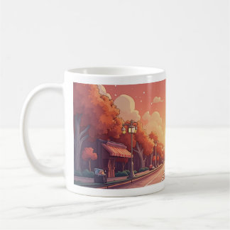 Eine Tasse ruhige Landschaft