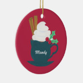 Eine Tasse Schnee lassen Keramikornament (Rechts)