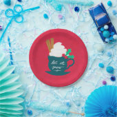 Eine Tasse Schnee lassen Pappteller (Party)