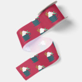 Eine Tasse Schnee lassen Satinband (Rückseite)