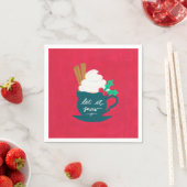 Eine Tasse Schnee lassen Serviette (Beispiel)