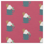 Eine Tasse Schnee lassen Stoff (Nahaufnahme)