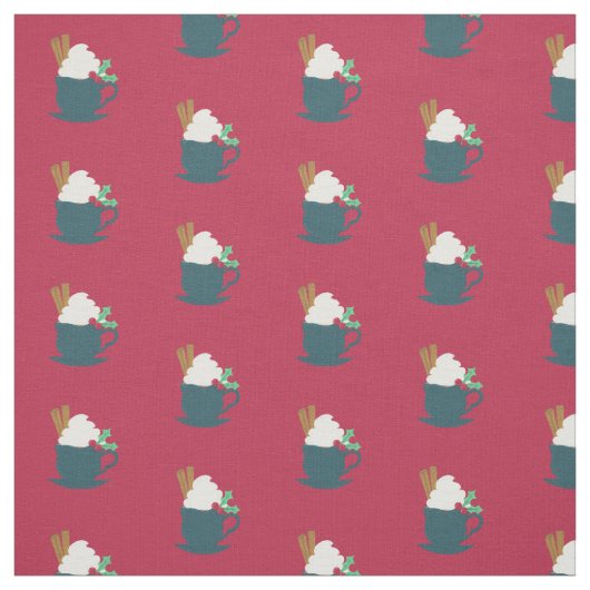 Eine Tasse Schnee lassen Stoff (Muster)
