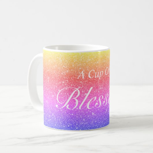 Eine Tasse Segensgeschenk für Tasse (Vorderseite Links)