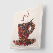 Eine Tasse Tea Wall Uhr (Winkel)