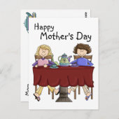 Eine Tasse Tee für meine Mama - besonders Postkarte (Vorne/Hinten)