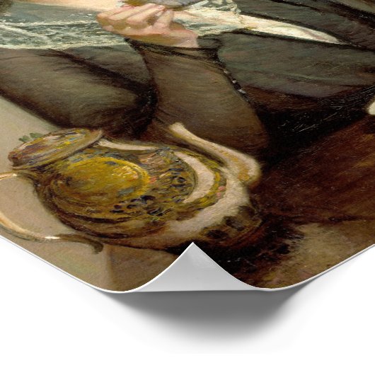 Eine Tasse Tee | Lilla Cabot Perry Poster (Ecke)