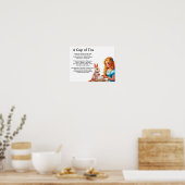 Eine Tasse Tee Poster (Küche)