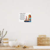 Eine Tasse Tee Poster (Küche)