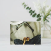 "Eine Tasse Tee" Postkarte (Stehend Vorderseite)