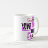 Eine Tasse, um das Leben zu fördern. Kaffeetasse (VorderseiteRechts)