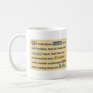 Eine Tasse, um Ihre pro-life Überzeugungen zu teil Kaffeetasse