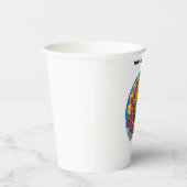 Eine Tasse voller Freude Pappbecher (Rechts)