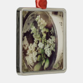 Eine Tasse voller sukkulenter Pflanze Silbernes Ornament (Rechts)