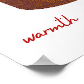 eine Tasse voller Wärme und Freude Poster (Ecke)