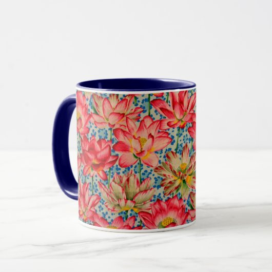 Eine Tasse von Philip Jacobs Fabric Leopard Lotus (Vorderseite Links)