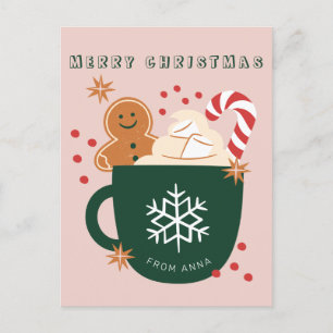 Eine Tasse Weihnachten Postkarte