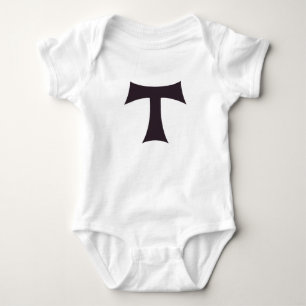 Eine Tau über das Kreuz Saint Anthony Baby Strampler