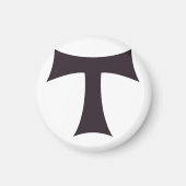 Eine Tau über das Kreuz Saint Anthony Magnet (Vorne)