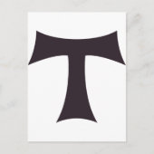 Eine Tau über das Kreuz Saint Anthony Postkarte (Vorderseite)