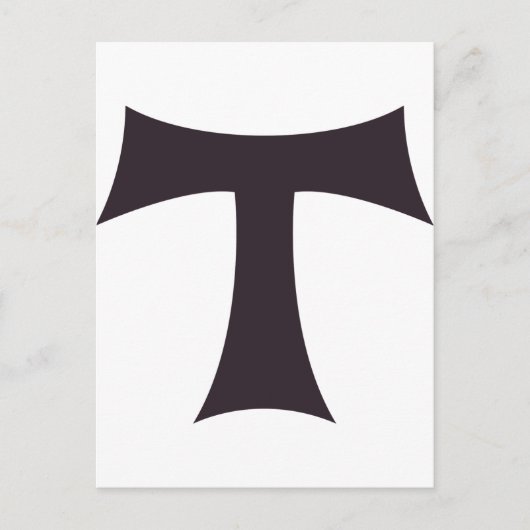 Eine Tau über das Kreuz Saint Anthony Postkarte (Vorderseite)