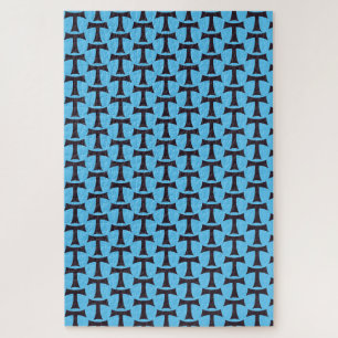 Eine Tau über das Kreuz Saint Anthony Puzzle