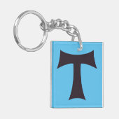 Eine Tau über das Kreuz Saint Anthony Schlüsselanhänger (Vorderseite links)