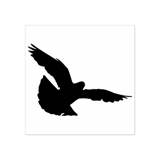 Eine Taube im Flug Gummistempel (Prägung)