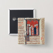 Eine Taufe-Szene, von 'Decrets de Gratien' Button (Vorne & Hinten)