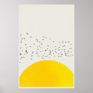 Eine tausend Vögel Kunstdrucke, Birds Sun Poster