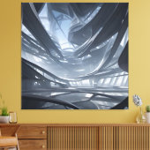 Eine tausendjährige Zukunft Leinwanddruck (Insitu (Wohnzimmer))