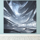 Eine tausendjährige Zukunft Leinwanddruck (Insitu (Holzboden))