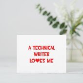 Eine technische Liebe Postkarte (Stehend Vorderseite)