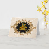 Eine Teddy-Bären-Liebe Karte (Gelbe Blume)