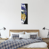 Eine teilweise Ansicht der Erde mit Australien Leinwanddruck (Insitu (Schlafzimmer))
