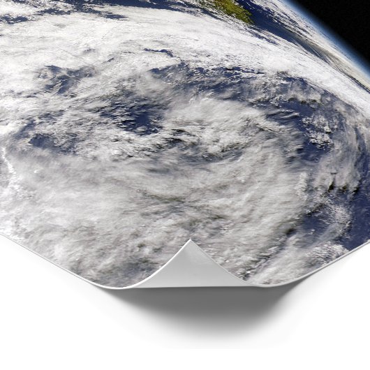 Eine teilweise Ansicht der Erde mit Australien Poster (Ecke)