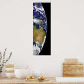 Eine teilweise Ansicht der Erde mit Australien Poster (Küche)