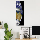 Eine teilweise Ansicht der Erde mit Australien Poster (Heimbüro)