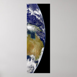 Eine teilweise Ansicht von Erde Australien zeigend Poster