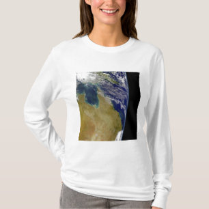 Eine teilweise Ansicht von Erde Australien zeigend T-Shirt
