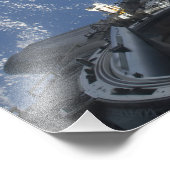 Eine teilweise Sicht auf das Space Shuttle Atlanti Fotodruck (Ecke)