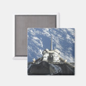 Eine teilweise Sicht auf das Space Shuttle Atlanti Magnet (Vorderseite/Rückseite)