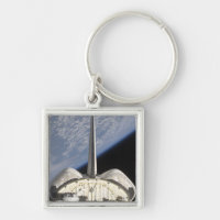 Eine teilweise Sicht auf das Space Shuttle Endeavo