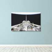 Eine teilweise Sicht auf den Space Shuttle Leinwanddruck (Insitu (Holzboden))