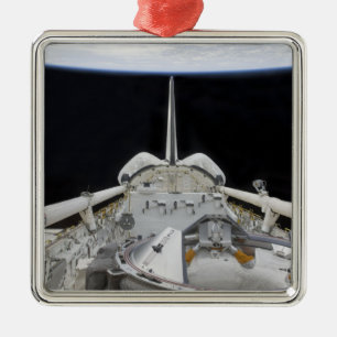 Eine teilweise Sicht auf den Space Shuttle Ornament Aus Metall